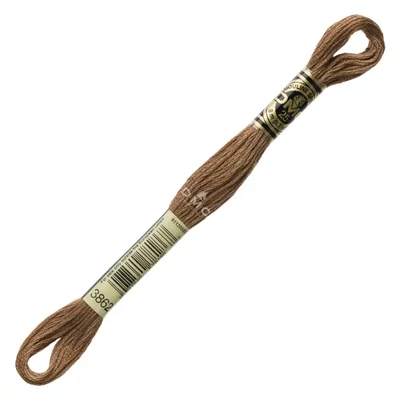 Ață pentru broderie DMC Mouliné (împărțit, 6 fire), 8 m - 432-3862, Mocha Beige - DK