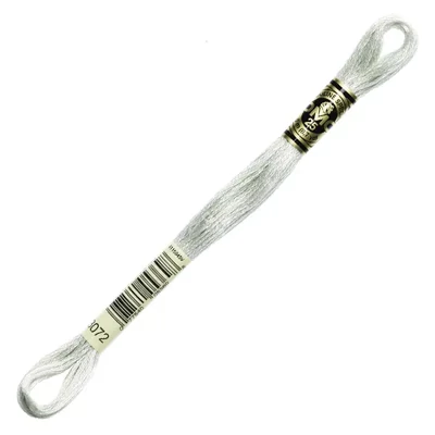Ață pentru broderie DMC Mouliné (împărțit, 6 fire), 8 m - 458-3072, Beaver Gray - VY LT