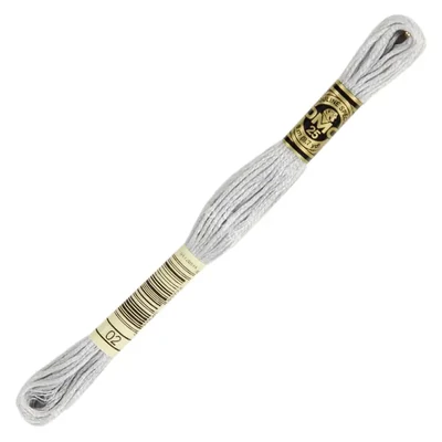 Ață pentru broderie DMC Mouliné (împărțit, 6 fire), 8 m - 473-2, Tin