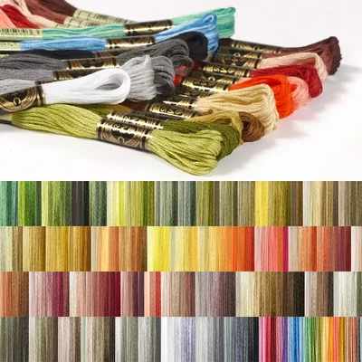 Ață pentru broderie DMC Mouliné (împărțit, 6 fire), 8 m, în diverse culori 2