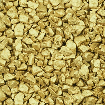 Pietricele decor, 5-8 mm, 500 g - galben auriu metalic
