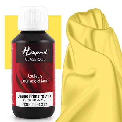 H Dupont Classique vopsea de mătase, fixare cu abur  125 ml - 717 primer galben, jaune primaire