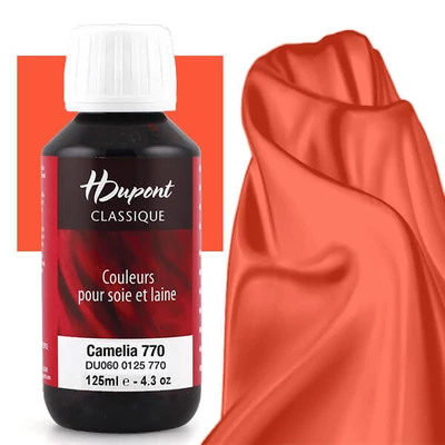 H Dupont Classique vopsea de mătase, fixare cu abur 125 ml - 770 camelie, camelia