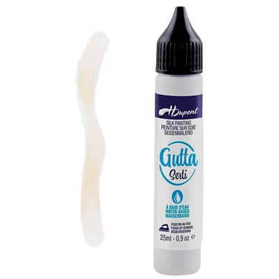 H Dupont Serti contur mătase, cu fixare cu abur, gutta , 25 ml - 005 incolor, incolore