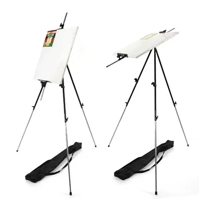 Șevalet de teren, din metal, telescopic, rabatabil