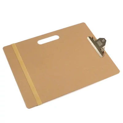 Tablă de desen, tablă de scris, cu clip metalic, dispozitiv de fixare din elastic, A3