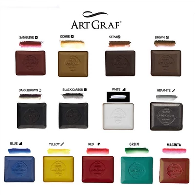 Creta acuarelă Viarco ArtGraf Tailor Shape - în diverse culori