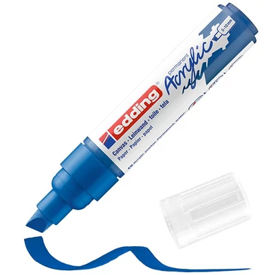 edding 5000 marker acrilic, cu vârf tăiat, B (5-10 mm) - 903, gentian blue