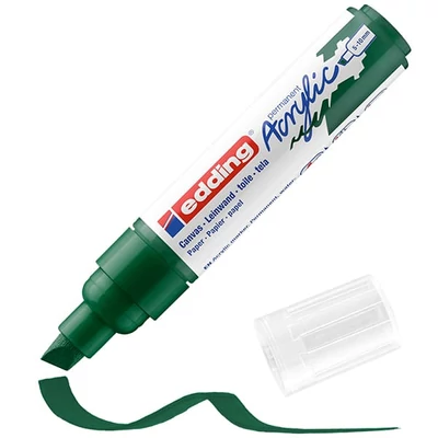 edding 5000 marker acrilic, cu vârf tăiat, B (5-10 mm) - 904, moss green