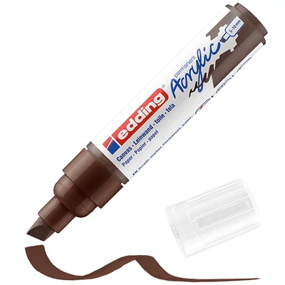 edding 5000 marker acrilic, cu vârf tăiat, B (5-10 mm) - 907, chocolate brown