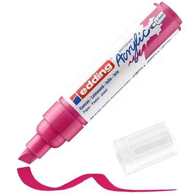 edding 5000 marker acrilic, cu vârf tăiat, B (5-10 mm) - 909, telemagenta