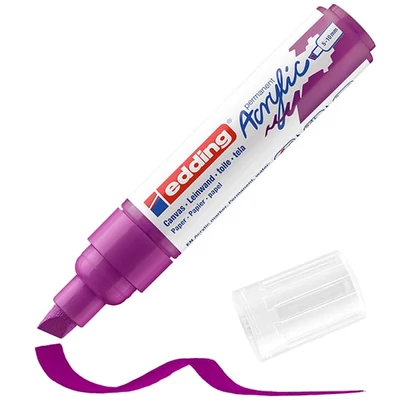edding 5000 marker acrilic, cu vârf tăiat, B (5-10 mm) - 910, berry