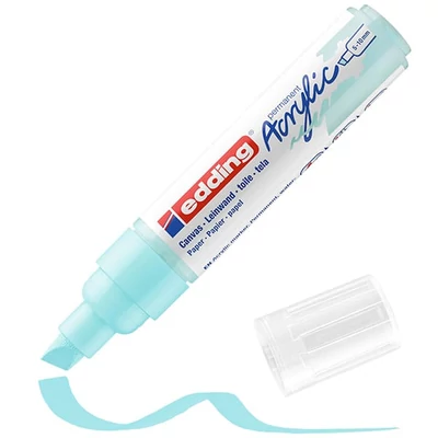 edding 5000 marker acrilic, cu vârf tăiat, B (5-10 mm) - 916, pastel blue