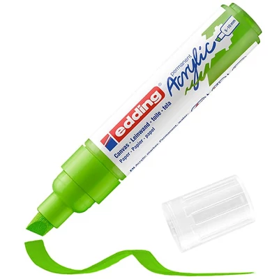 edding 5000 marker acrilic, cu vârf tăiat, B (5-10 mm) - 927, yellow green