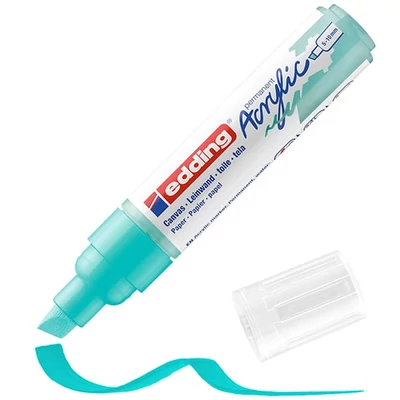 edding 5000 marker acrilic, cu vârf tăiat, B (5-10 mm) - 934, turquoise