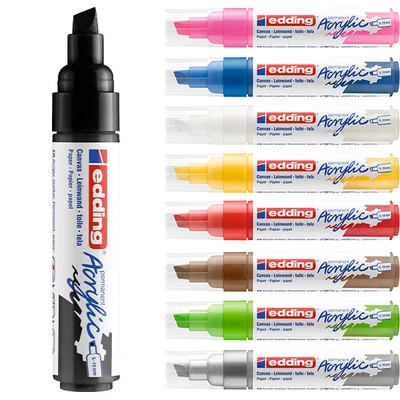edding 5000 marker acrilic, cu vârf tăiat, B (5-10 mm) - culori diverse