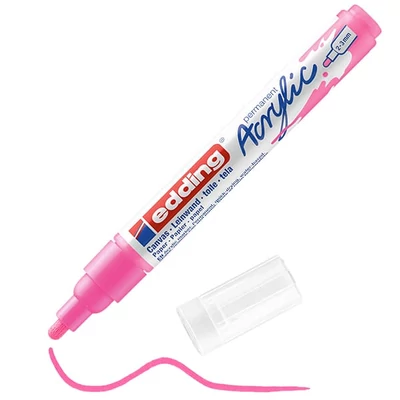 edding 5100 marker acrilic , M (2-3 mm) - 069, neon pink