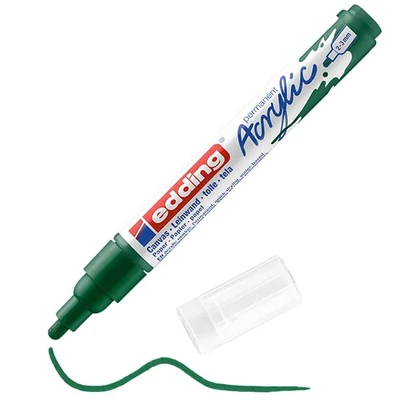 edding 5100 marker acrilic , M (2-3 mm) - 904, moss green