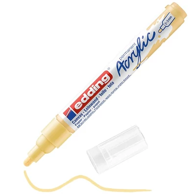 edding 5100 marker acrilic , M (2-3 mm) - 915, pastel yellow