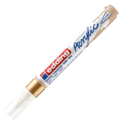 edding 5100 marker acrilic , M (2-3 mm) - 924, rich gold