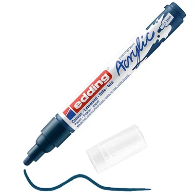 edding 5100 marker acrilic , M (2-3 mm) - 933, elegant midnight