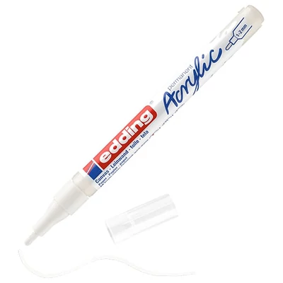 edding 5300 marker acrilic , F (1-2 mm) - 922, traffic white
