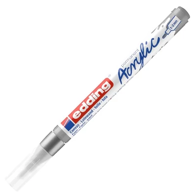 edding 5300 marker acrilic , F (1-2 mm) - 923, rich silver
