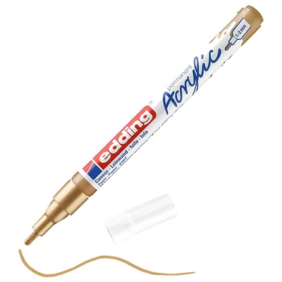 edding 5300 marker acrilic , F (1-2 mm) - 924, rich gold
