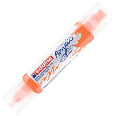 edding 5400 3D Double liner marker acrilic pentru pictură cu două vârfuri - 066, neon orange