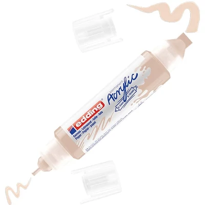 edding 5400 3D Double liner marker acrilic pentru pictură cu două vârfuri - 255, warm beige