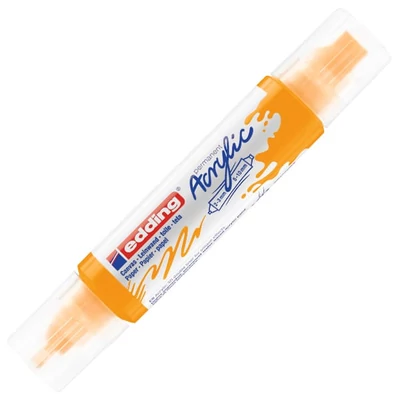 edding 5400 3D Double liner marker acrilic pentru pictură cu două vârfuri - 906, sunny yellow