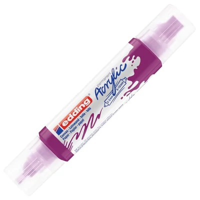 edding 5400 3D Double liner marker acrilic pentru pictură cu două vârfuri - 910, berry
