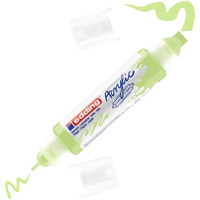 edding 5400 3D Double liner marker acrilic pentru pictură cu două vârfuri - 917, pastel green