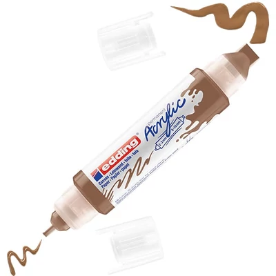 edding 5400 3D Double liner marker acrilic pentru pictură cu două vârfuri - 919, hazel