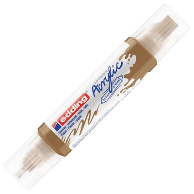 edding 5400 3D Double liner marker acrilic pentru pictură cu două vârfuri - 924, rich gold