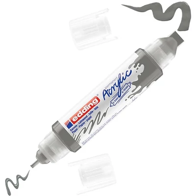 edding 5400 3D Double liner marker acrilic pentru pictură cu două vârfuri - 926, antracite