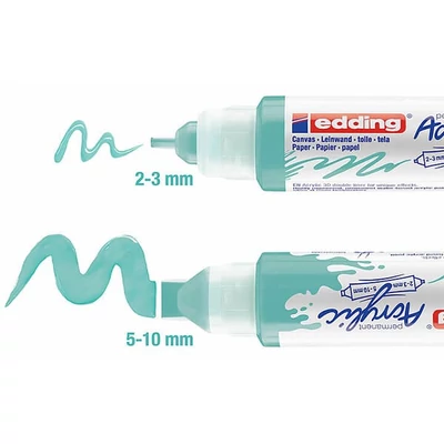 edding 5400 3D Double liner marker acrilic pentru pictură cu două vârfuri - culori diverse