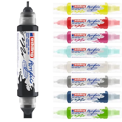 edding 5400 3D Double liner marker acrilic pentru pictură cu două vârfuri - culori diverse