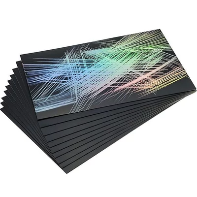 Film de zgârietură Essdee pentru crearea imaginilor de zgârietură, 10 buc, 101x152 mm - curcubeu