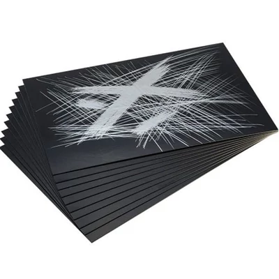 Folie gravură Essdee pentru crearea tablourilor gravură, 10 buc, 101x152 mm - argintiu