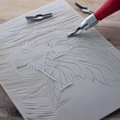 Linoleum moale Essdee SoftCut, 2 buc - 100x150x3 mm