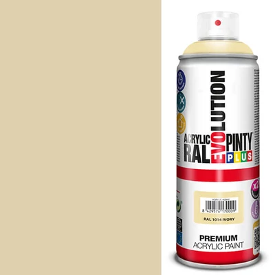 Vopsea spray acrilica, EVOLUTION lucioasa, 400 ml - RAL1014 ivory