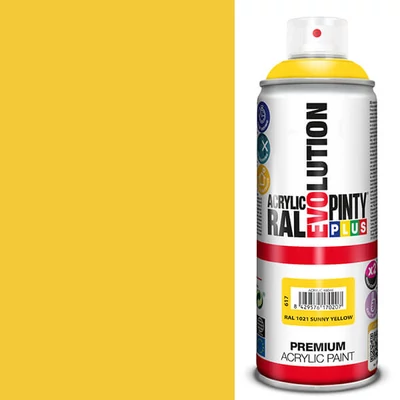 Vopsea spray acrilica, EVOLUTION lucioasa, 400 ml - RAL1021 rape yellow