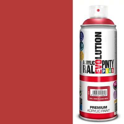 Vopsea spray acrilica, EVOLUTION lucioasa, 400 ml - RAL3000 flame red