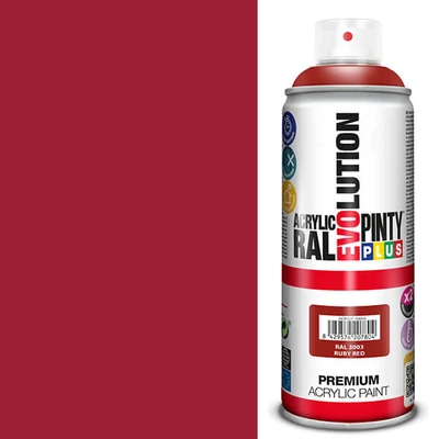 Vopsea spray acrilica, EVOLUTION lucioasa, 400 ml - RAL3003 wine red