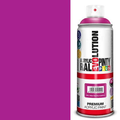 Vopsea spray acrilica, EVOLUTION lucioasa, 400 ml - RAL4006 traffic purple