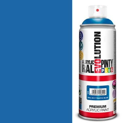 Vopsea spray acrilica, EVOLUTION lucioasa, 400 ml - RAL5017 traffic blue