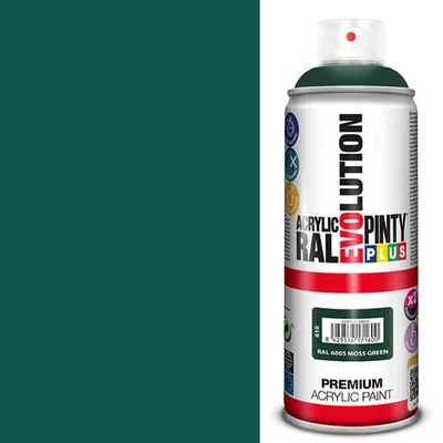 Vopsea spray acrilica, EVOLUTION lucioasa, 400 ml - RAL6005 moss green