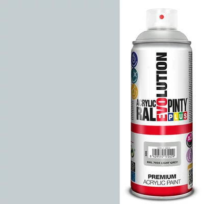Vopsea spray acrilica, EVOLUTION lucioasa, 400 ml - RAL7035 light grey