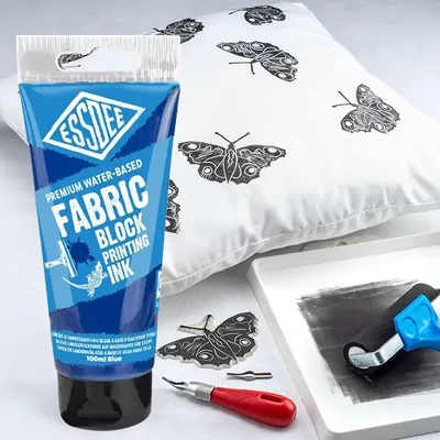 Vopsea lino pentru textile Essdee, 100 ml, pe baza de apa - albastru
